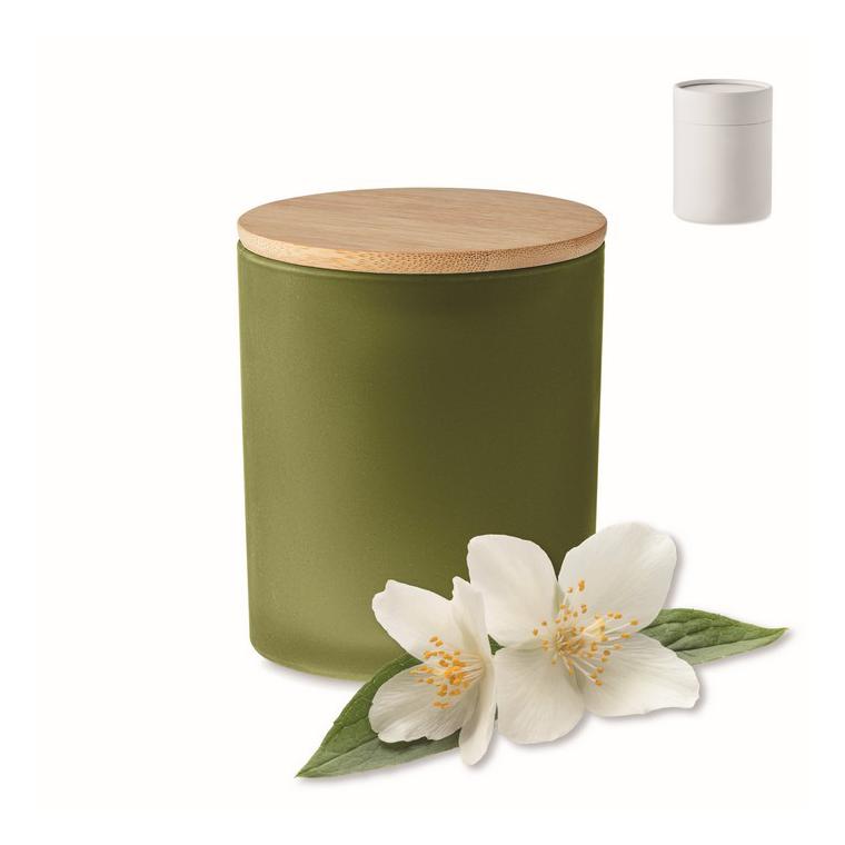 Lumânare ceară vegetală 280gr KEOPS LARGE Verde