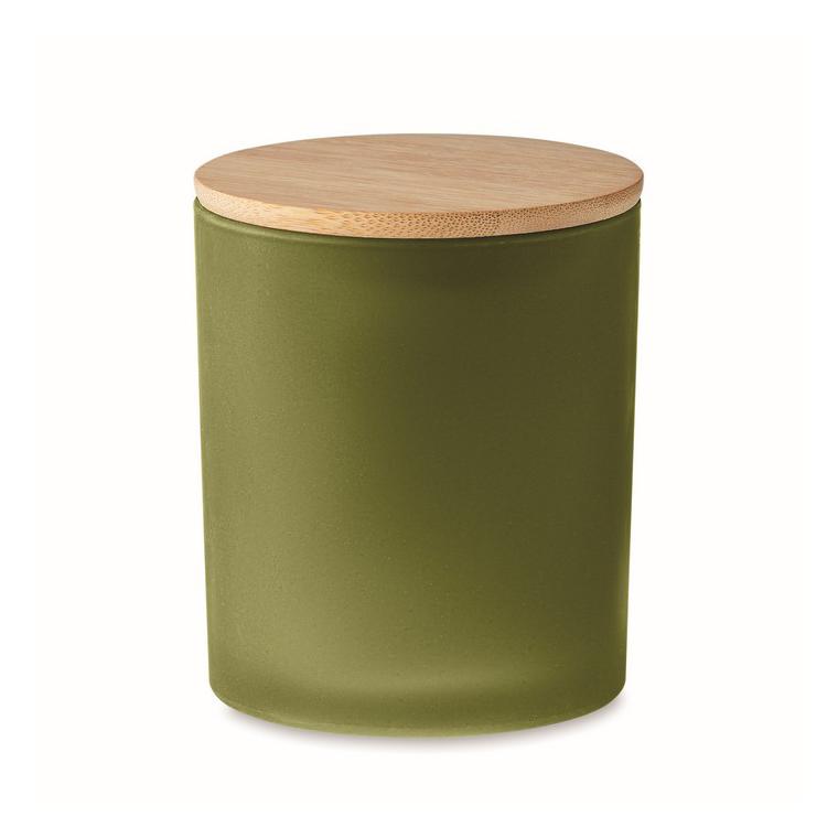 Lumânare ceară vegetală 280gr KEOPS LARGE Verde