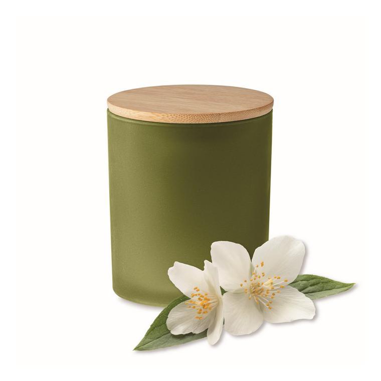 Lumânare ceară vegetală 280gr KEOPS LARGE Verde