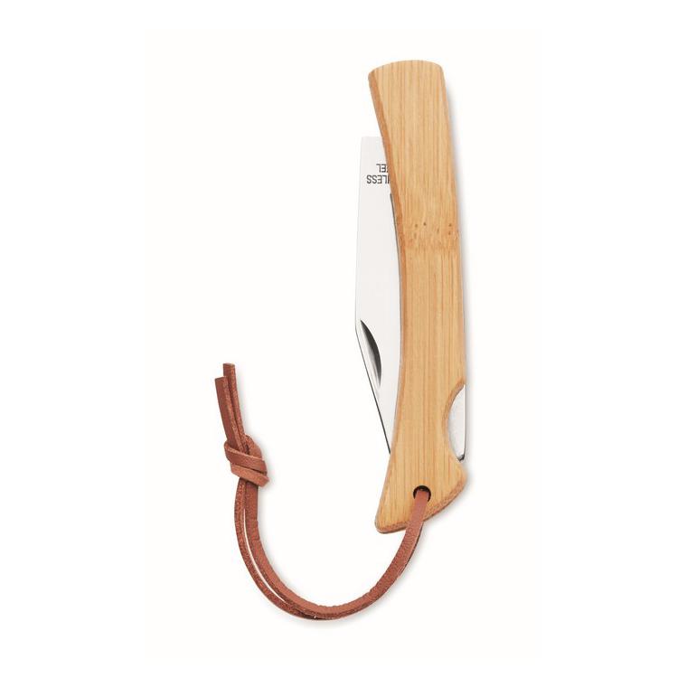 Cuțit pliabil din bambus MANSAN Natur