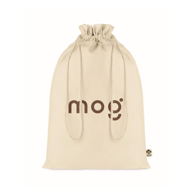 Pungă  mare din bumbac organic AMBER LARGE Bej