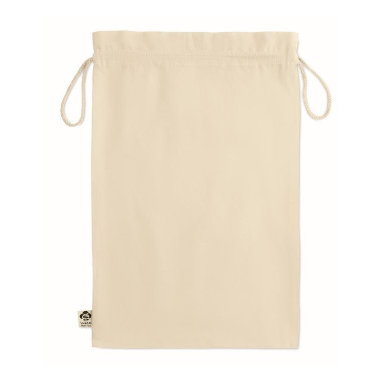 Pungă  mare din bumbac organic AMBER LARGE Bej