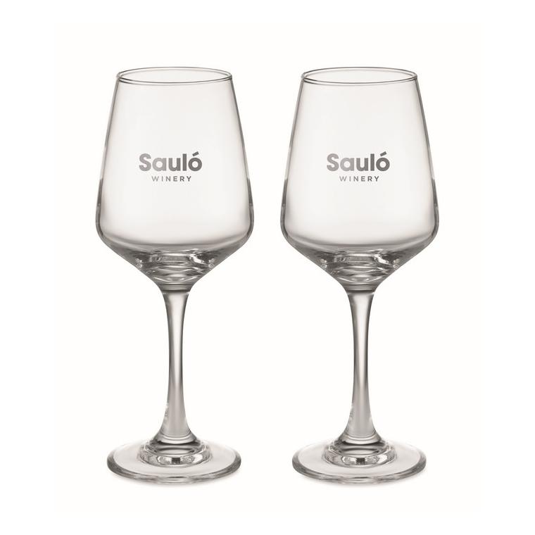 Set de 2 pahare de vin CHEERS Transparent