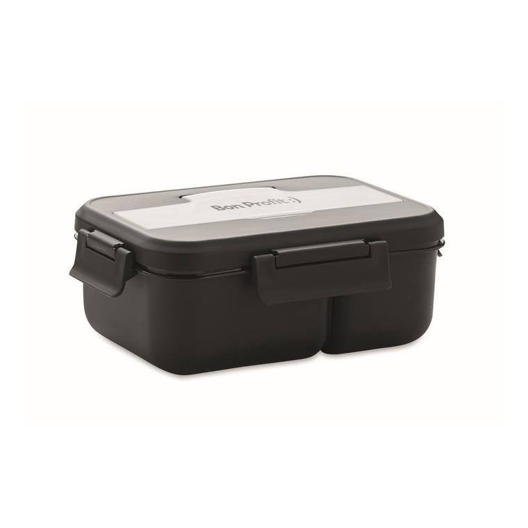 Cutie de prânz cu tacâmuri MAKAN Negru