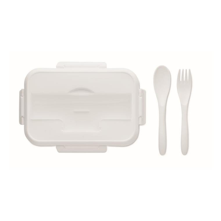 Cutie de prânz cu tacâmuri MAKAN Alb
