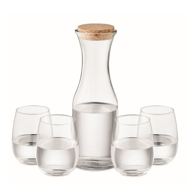 Set din sticlă reciclată PICCADILLY Transparent