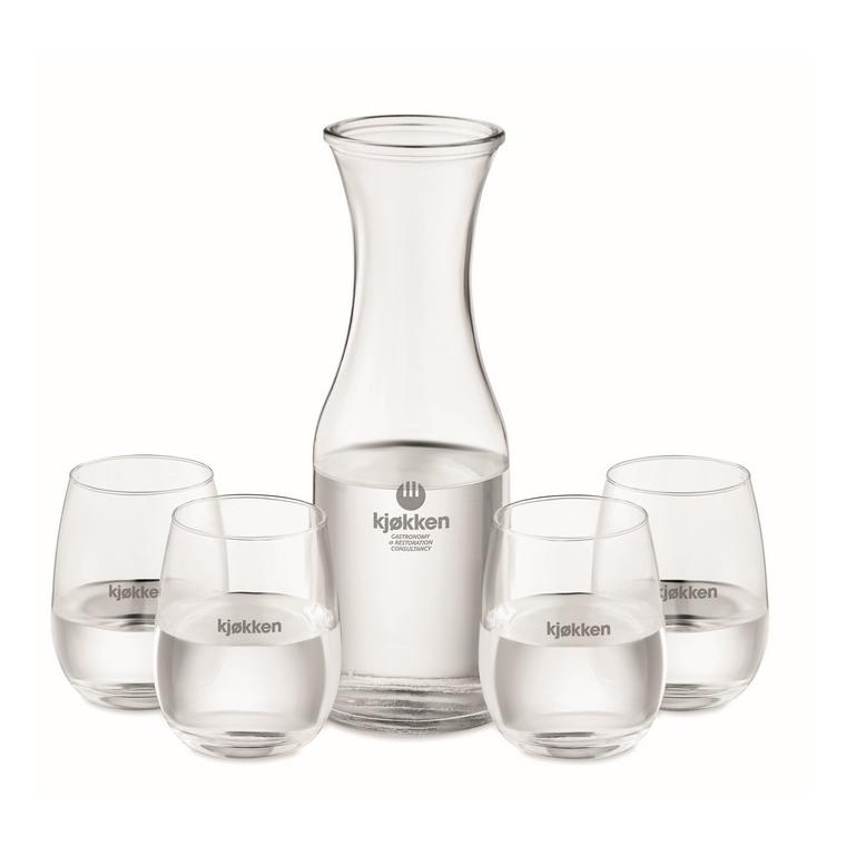 Set din sticlă reciclată PICCADILLY Transparent