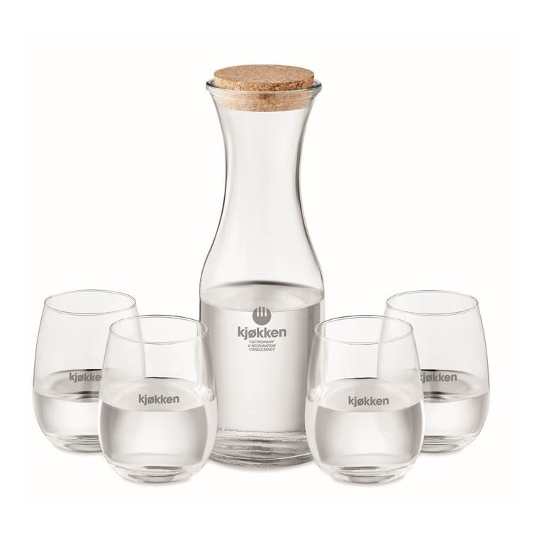 Set din sticlă reciclată PICCADILLY Transparent
