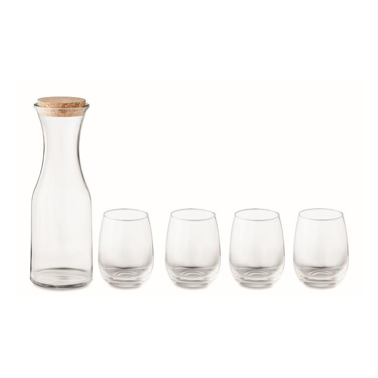 Set din sticlă reciclată PICCADILLY Transparent