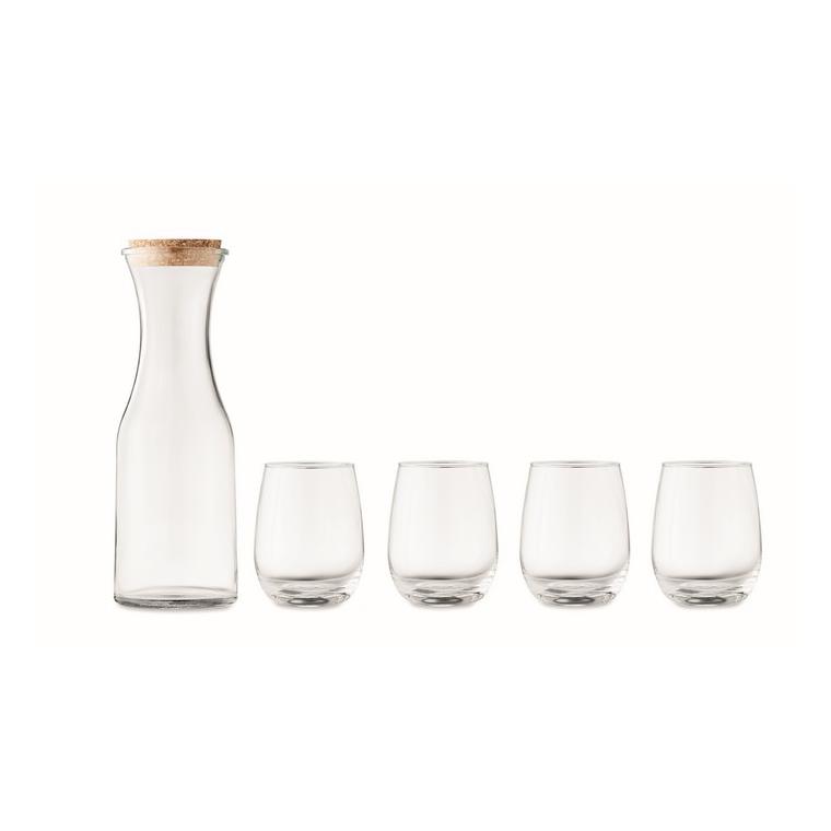 Set din sticlă reciclată PICCADILLY Transparent