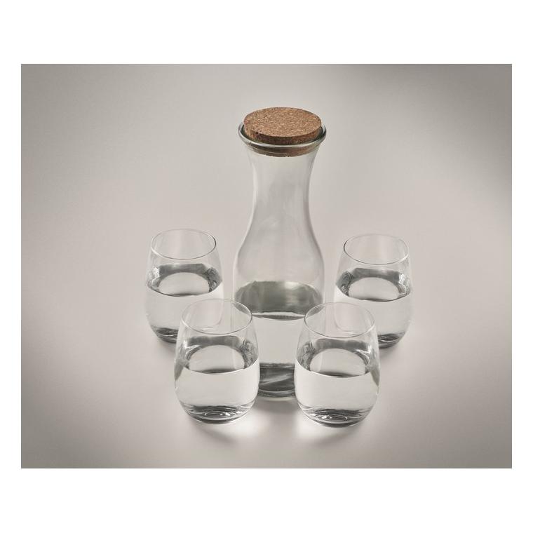 Set din sticlă reciclată PICCADILLY Transparent