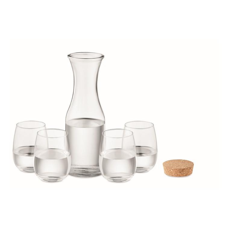 Set din sticlă reciclată PICCADILLY Transparent