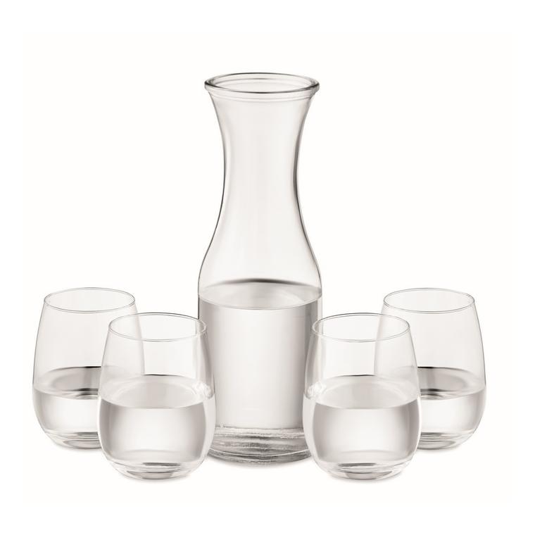 Set din sticlă reciclată PICCADILLY Transparent