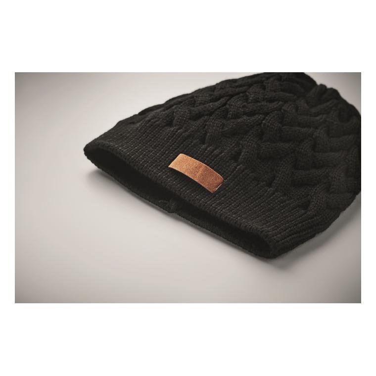 Căciulă tricotată din RPET KATMAI Negru