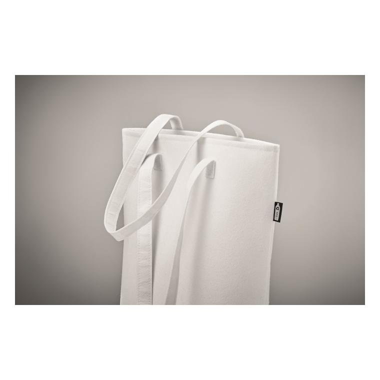 Geantă  din pâslă RPET NATA Alb