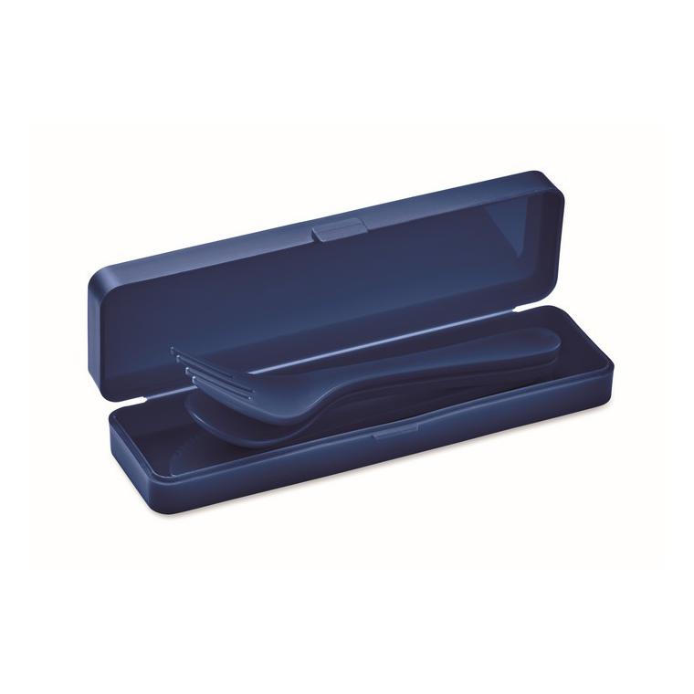 Set de tacâmuri în PP RIGATA Albastru