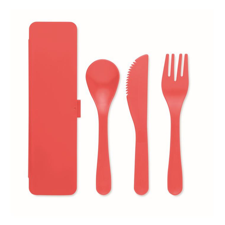 Set de tacâmuri în PP RIGATA Roșu