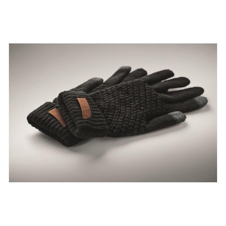 Mănuși tactile din Rpet TAKAI Negru