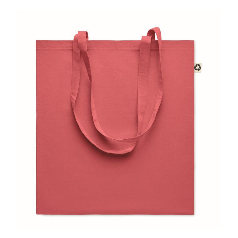 Sacosă din bumbac reciclat ZOCO COLOUR Roșu