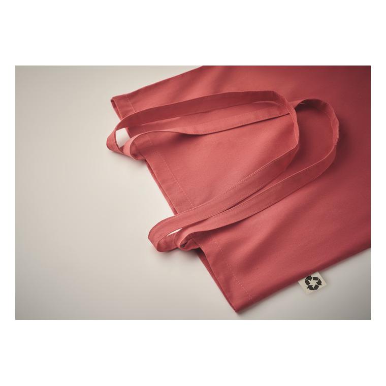 Sacosă din bumbac reciclat ZOCO COLOUR Roșu