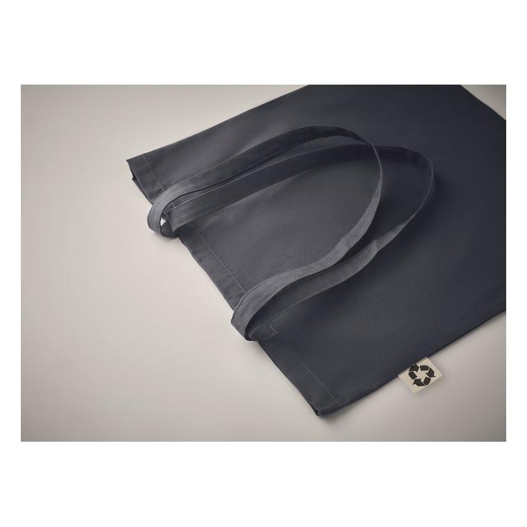 Sacosă din bumbac reciclat ZOCO COLOUR Gri închis