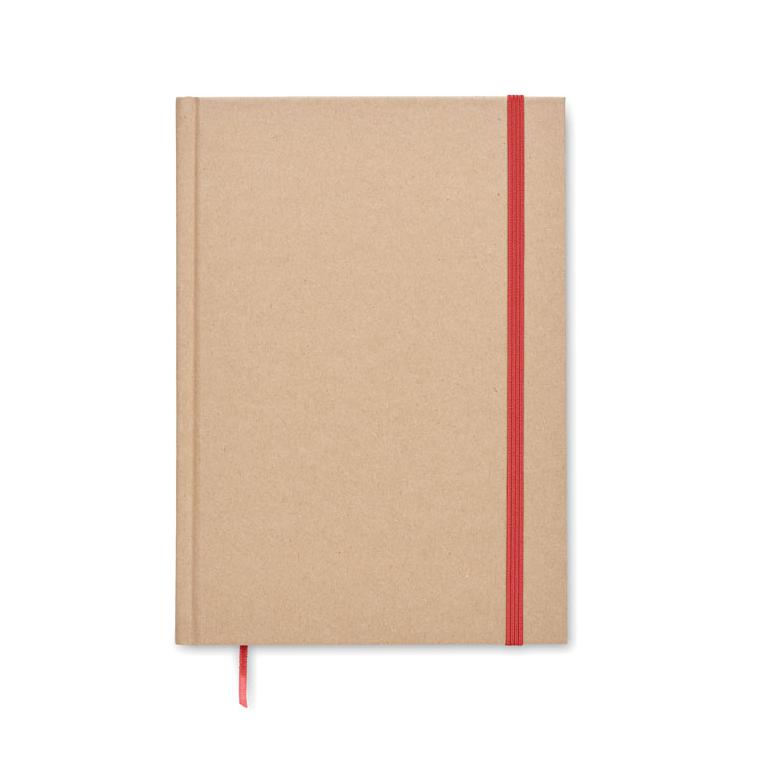 Notes A5, hârtie reciclată MUSA Roșu