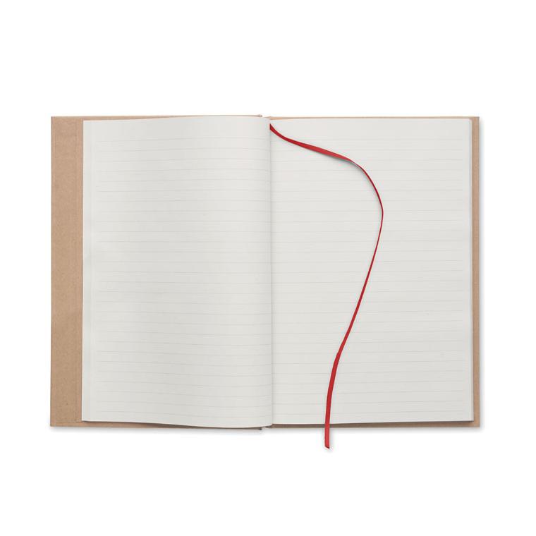 Notes A5, hârtie reciclată MUSA Roșu