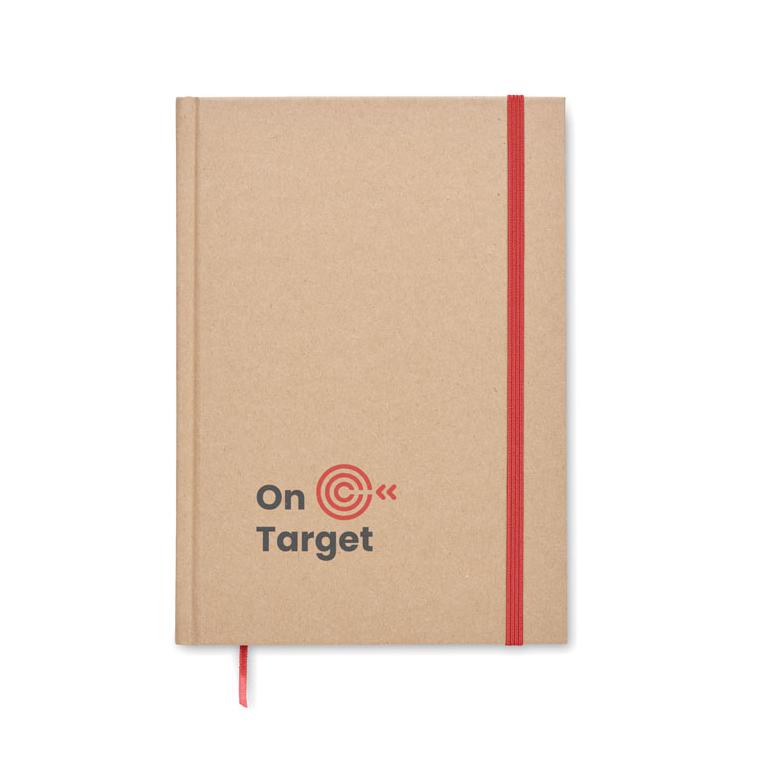 Notes A5, hârtie reciclată MUSA Roșu