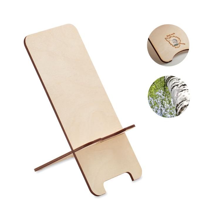 Suport de telefon din mesteacăn GROUW STAND Natur