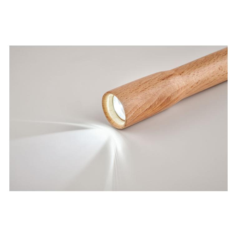 Lanternă din lemn cu lumină COB TELES Natur