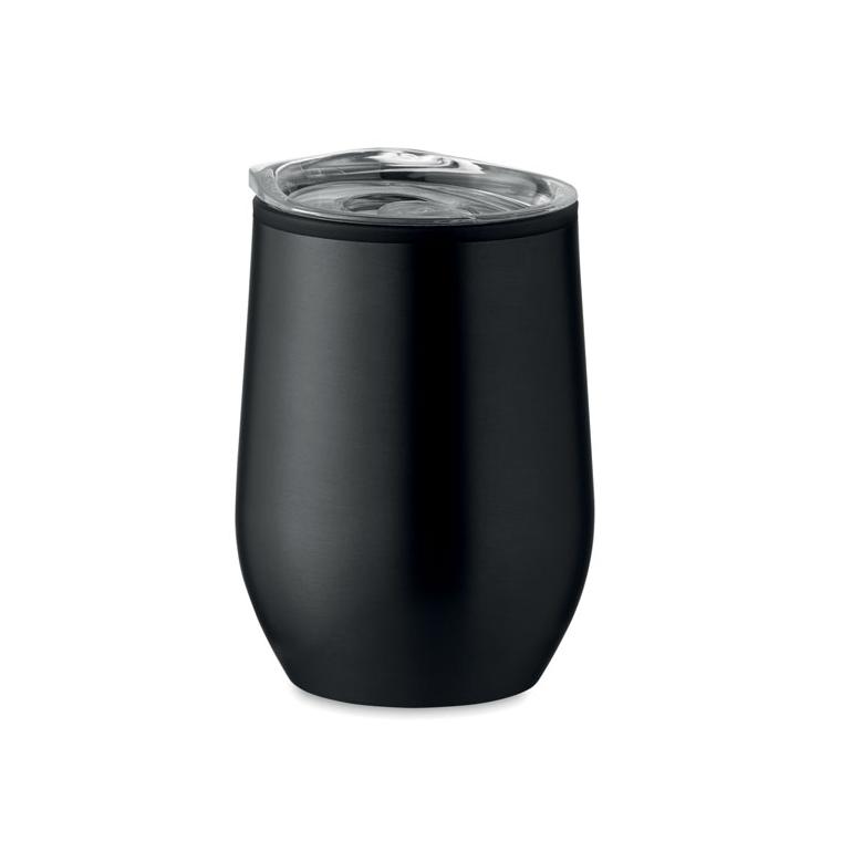 Cană termo, perete dublu 350 ml CHIN CHAN Negru