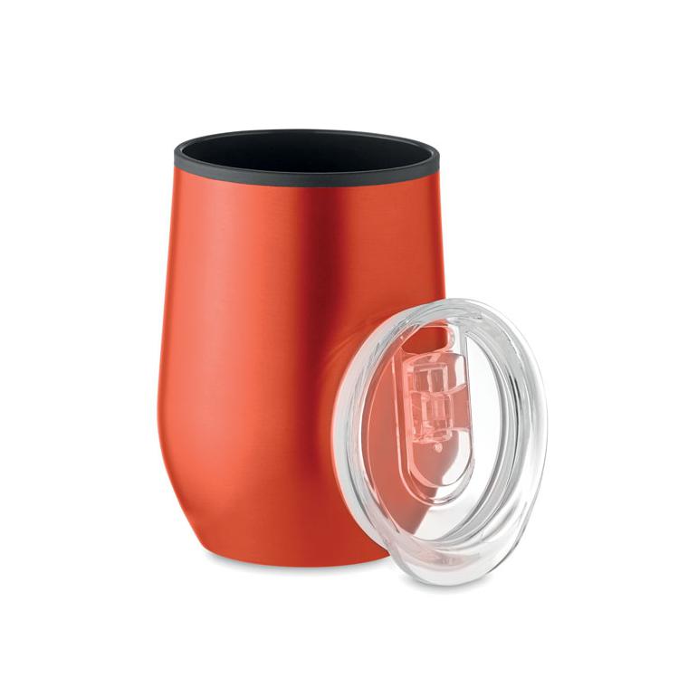 Cană termo, perete dublu 350 ml CHIN CHAN Roșu