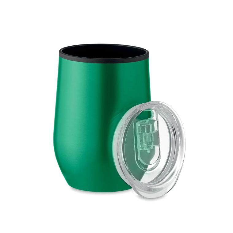 Cană termo, perete dublu 350 ml CHIN CHAN Verde