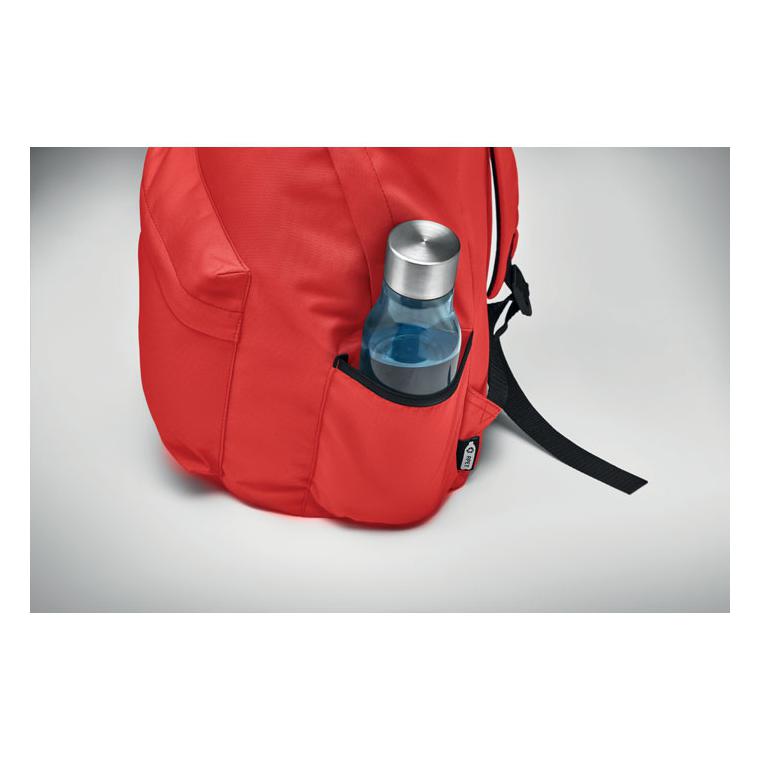 Rucsac din poliester 600D RPET BAPAL+ Roșu