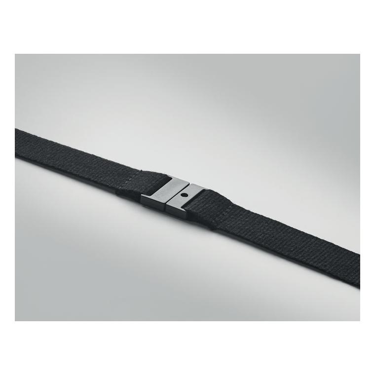 Lanyard cu carabină 20 mm LANNYCOT Negru