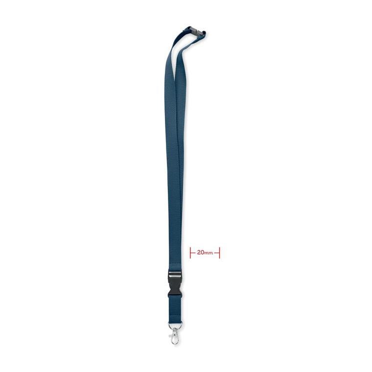 Lanyard cu carabină 20 mm LANNYCOT Albastru