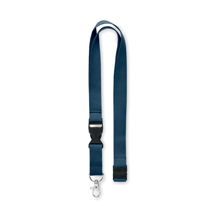 Lanyard cu carabină 20 mm LANNYCOT Albastru