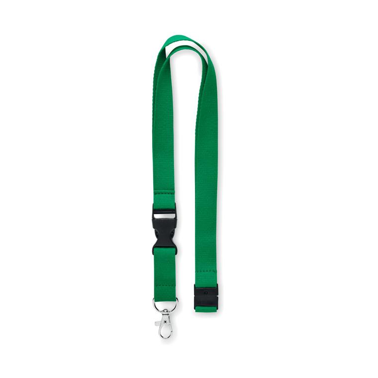 Lanyard cu carabină 20 mm LANNYCOT Verde