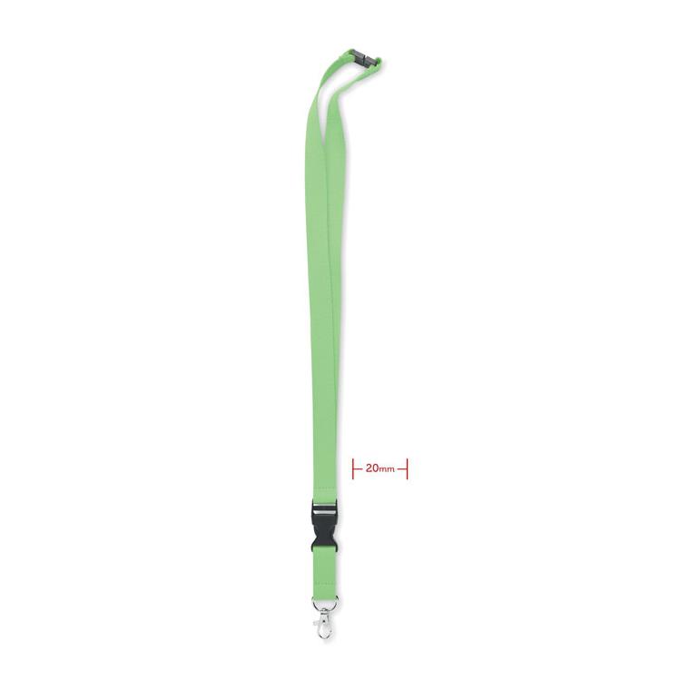 Lanyard cu carabină 20 mm LANNYCOT Lime