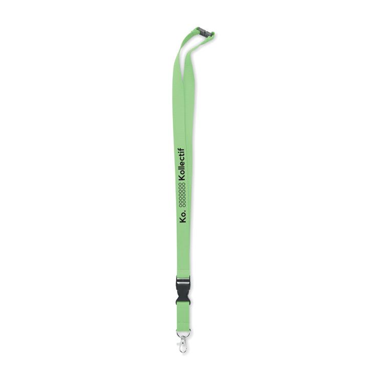 Lanyard cu carabină 20 mm LANNYCOT Lime