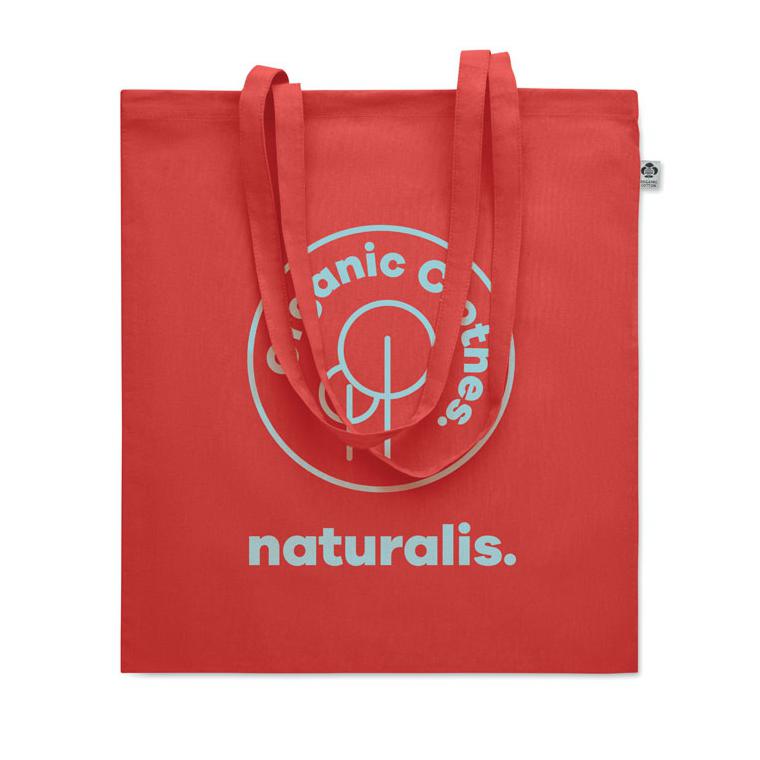 Sacoșă din bumbac organic ONEL Roșu