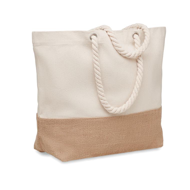 Geantă plajă canvas 280gr/m² PANTAI Bej