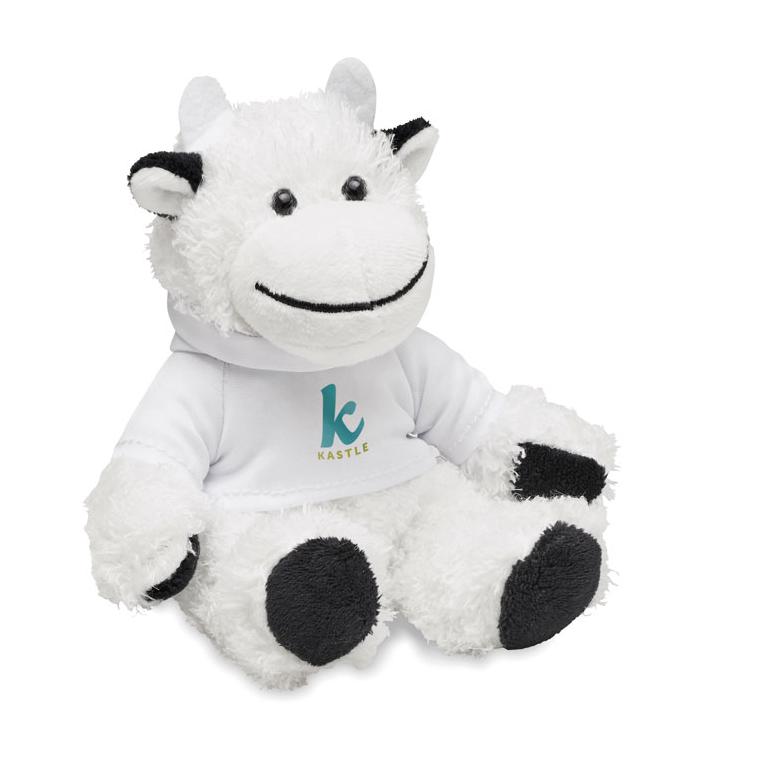 Văcuță de pluș Teddy MANNY Alb