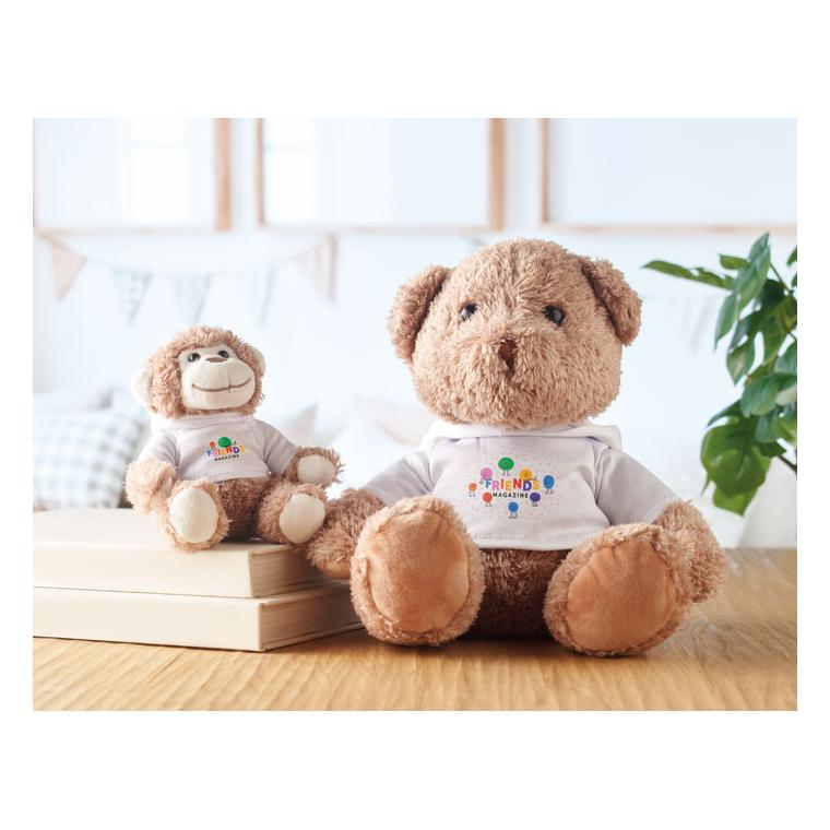 Maimuțică de pluș Teddy LENNY Alb