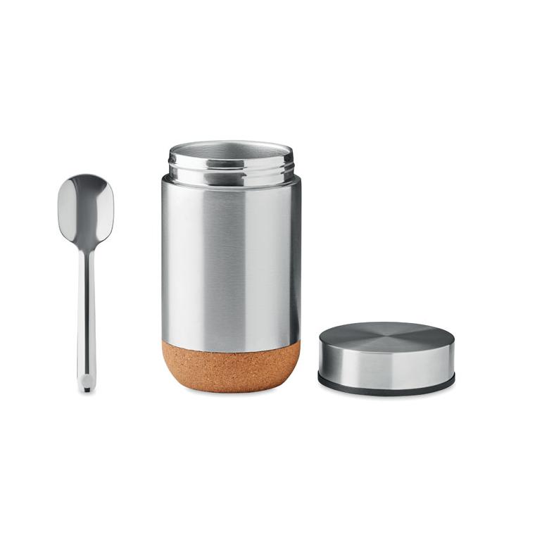 Borcan cu perete dublu 400 ml BETTNA Argintiu mat