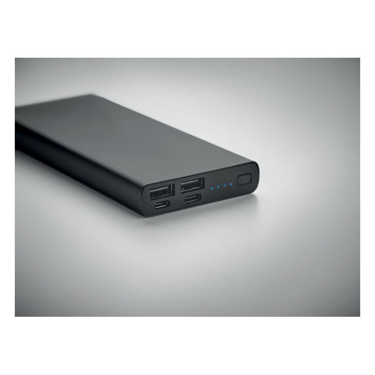 Powerbank 10000 mAh POWERFLAT 8 C Negru