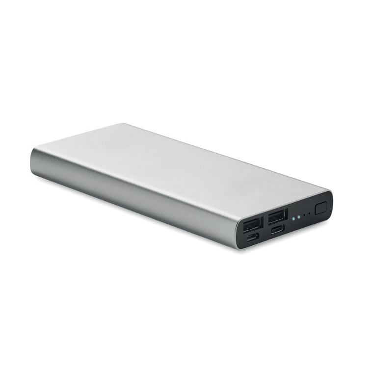 Powerbank 10000 mAh POWERFLAT 8 C Argintiu mat