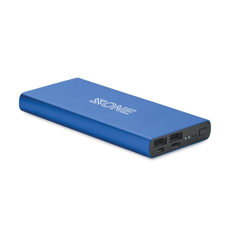 Powerbank 10000 mAh POWERFLAT 8 C Albastru regal