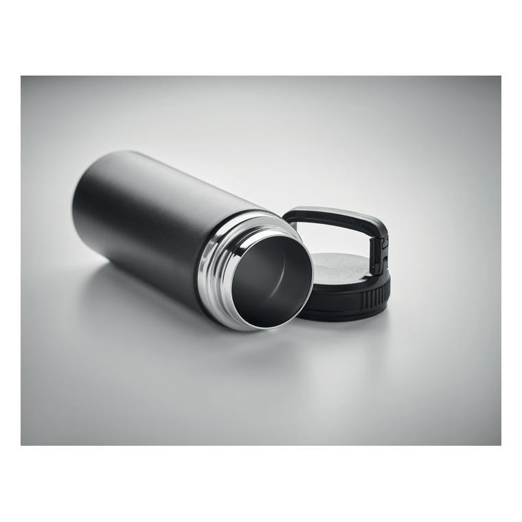 Sticlă cu perete dublu 500 ml CLEO Negru