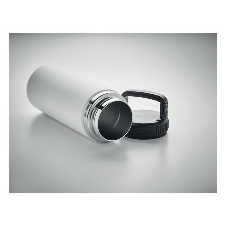 Sticlă cu perete dublu 500 ml CLEO Alb